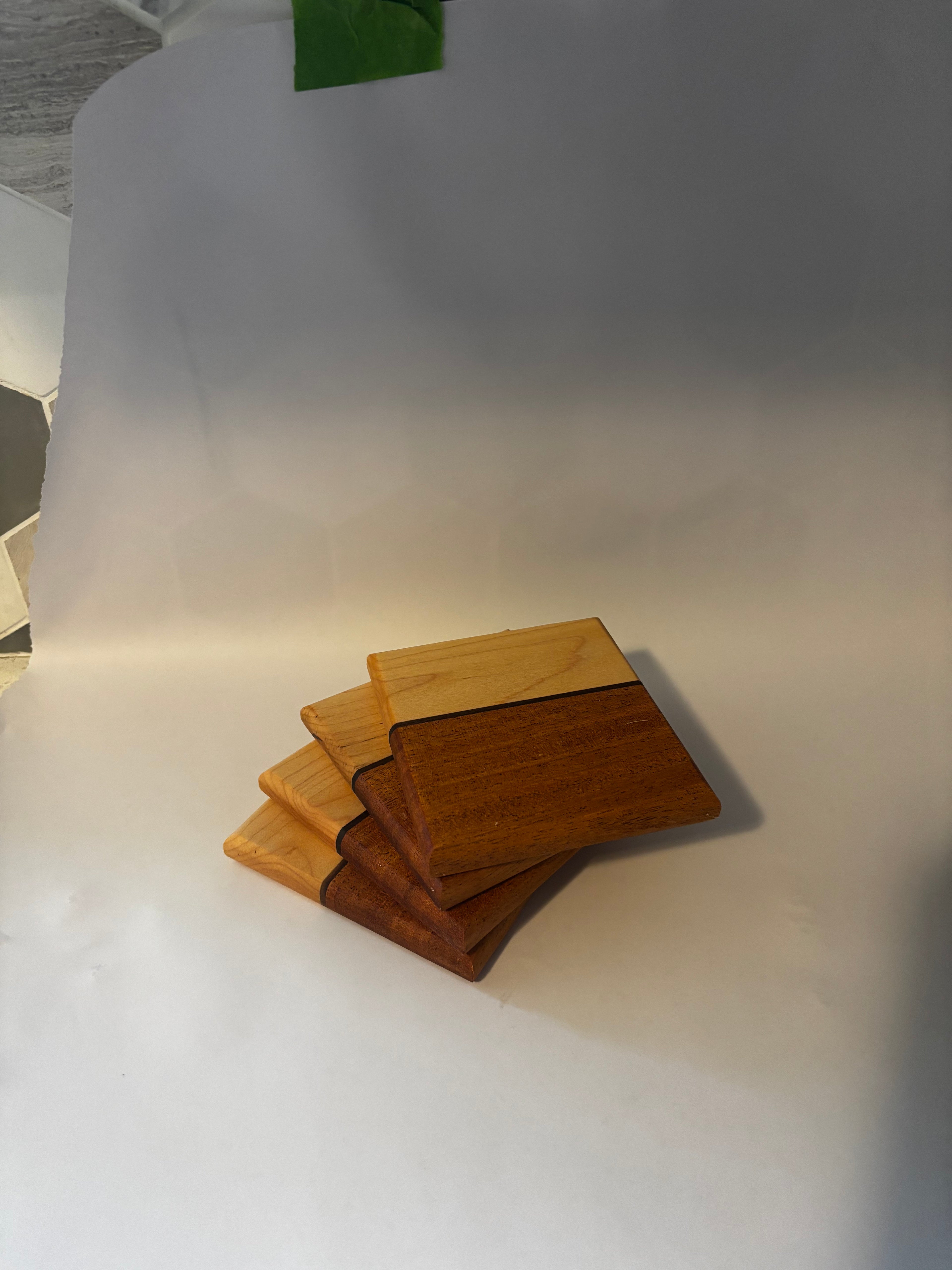 Maple and Cherry Coasters