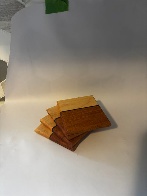 Maple and Cherry Coasters