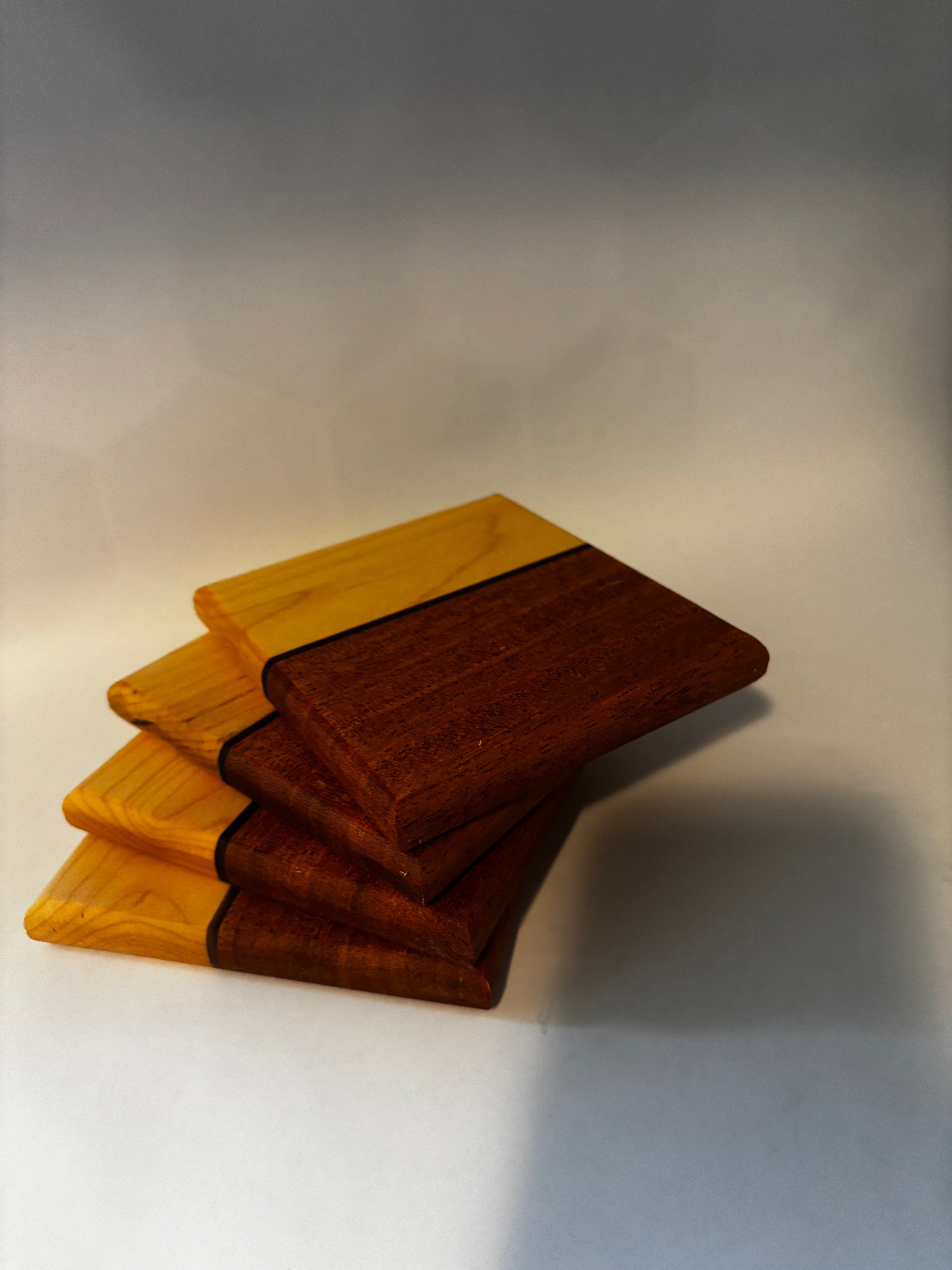 Maple and Cherry Coasters