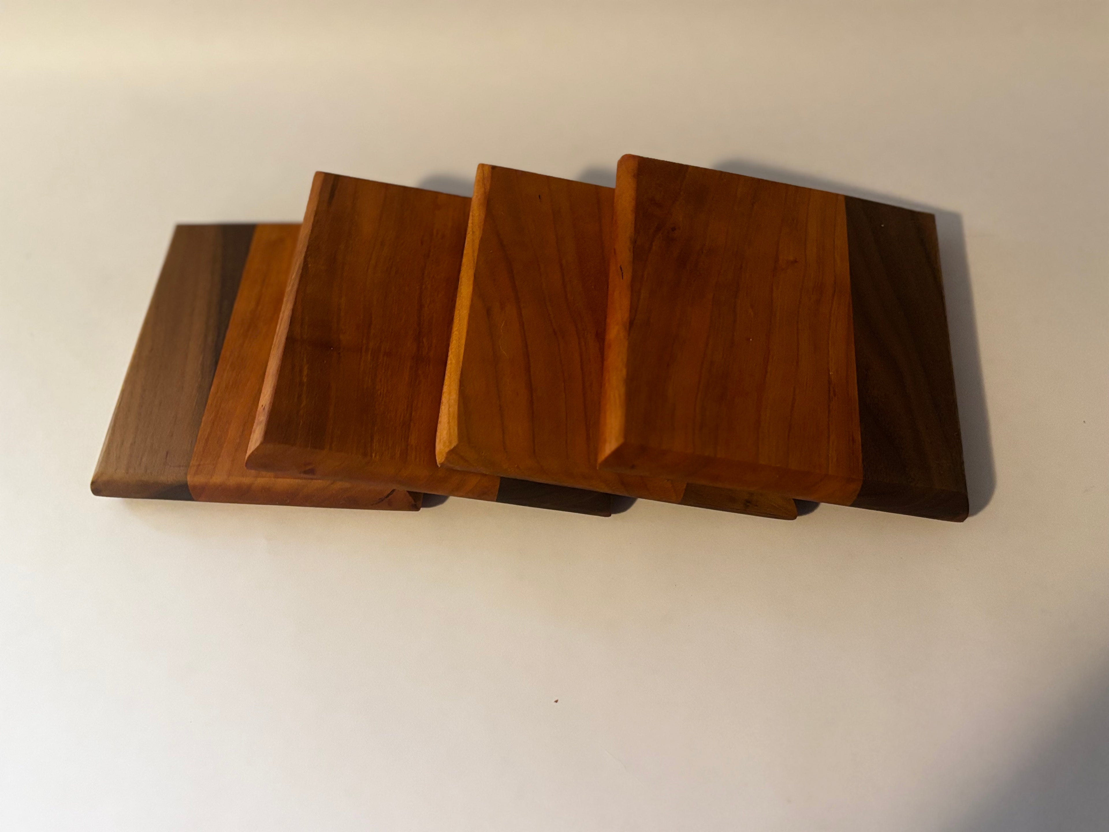 Walnut and Cherry Coasters