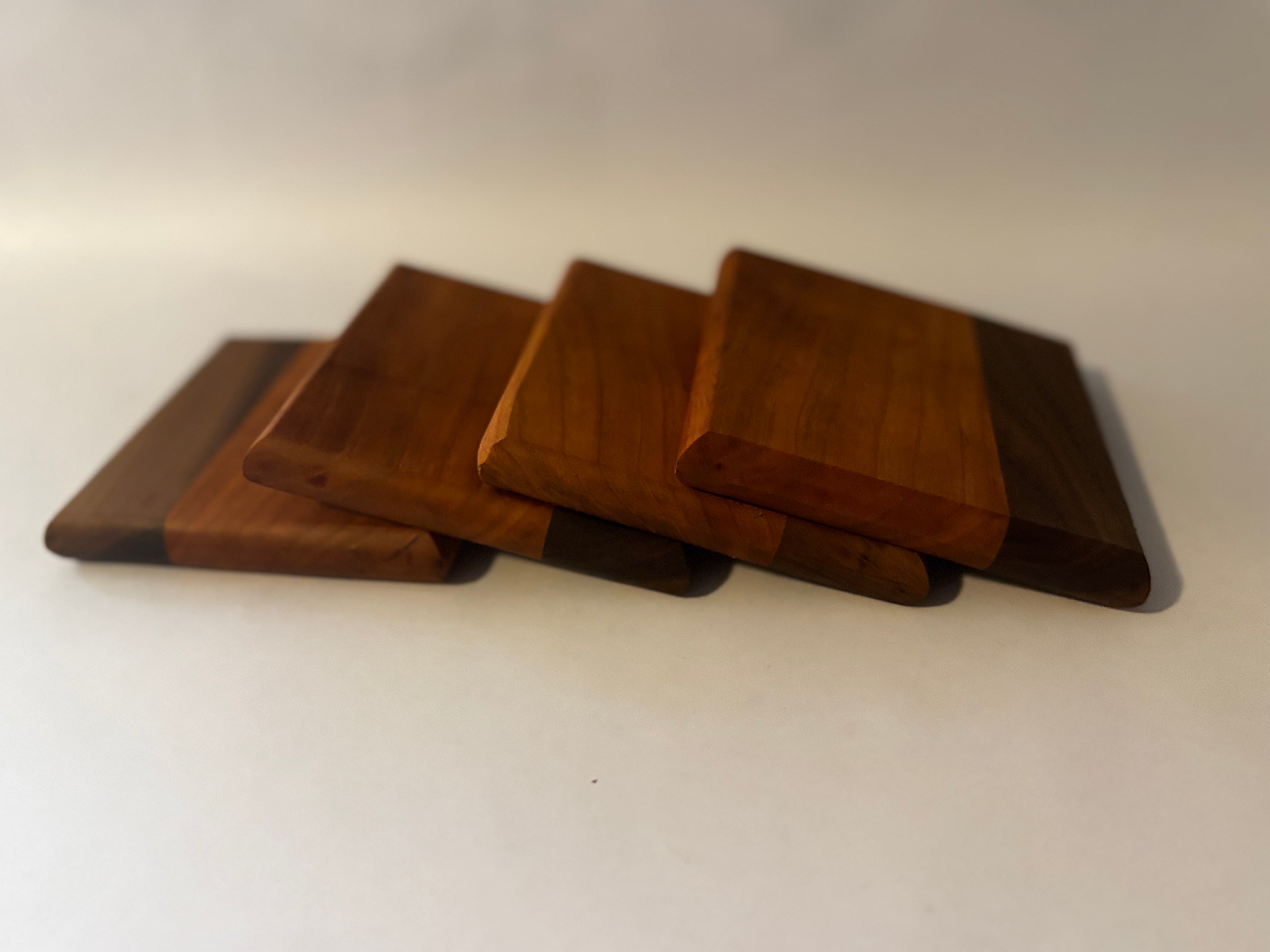 Walnut and Cherry Coasters