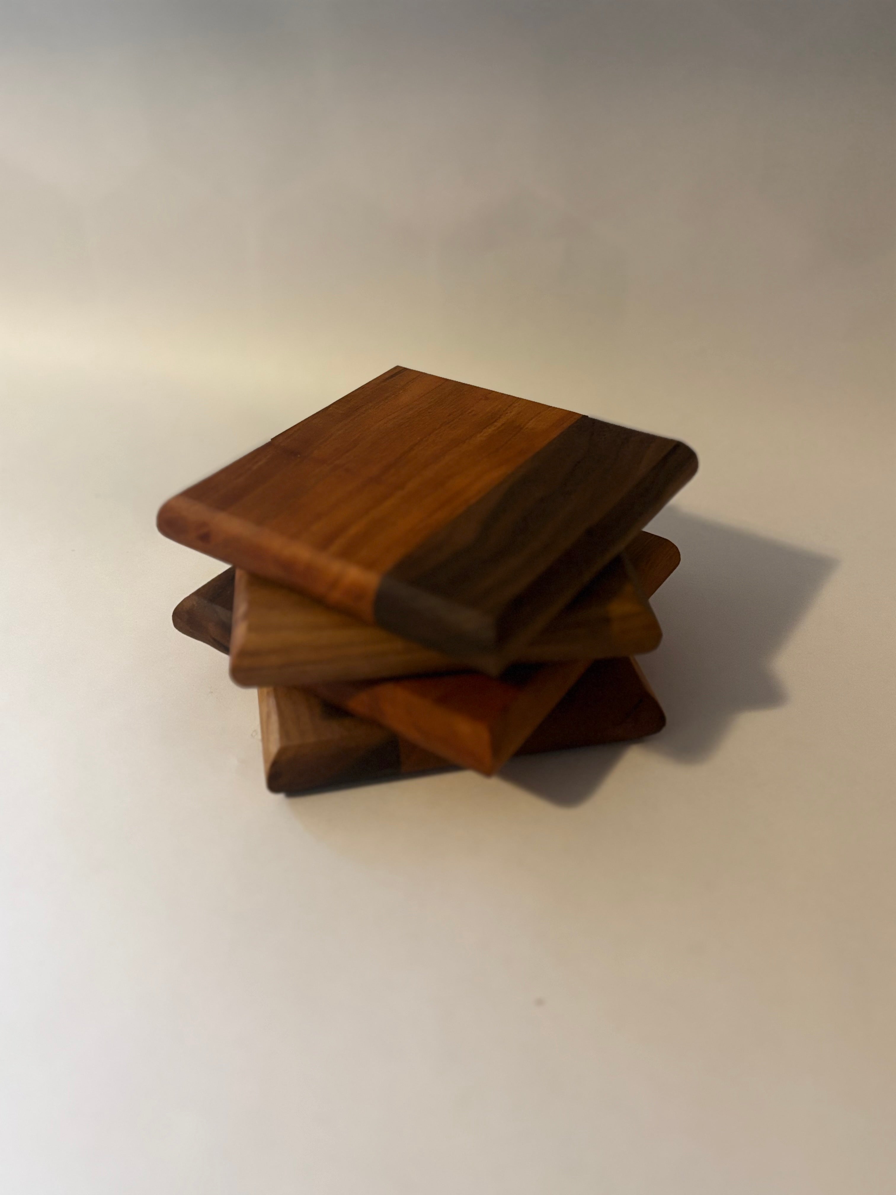 Walnut and Cherry Coasters